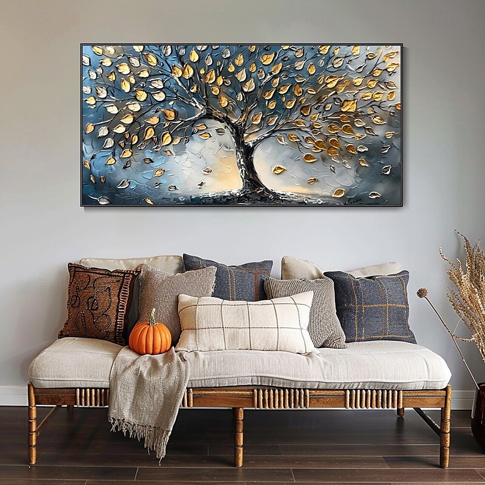 Mintura Handmade 3D Tree Texture Oil Paintings On Canvas Wall Art Decoration Modern Abstract Landscape Picture For Home Decor Rolled Frameless Unstretched Painting 2025 - $75.99 –P3