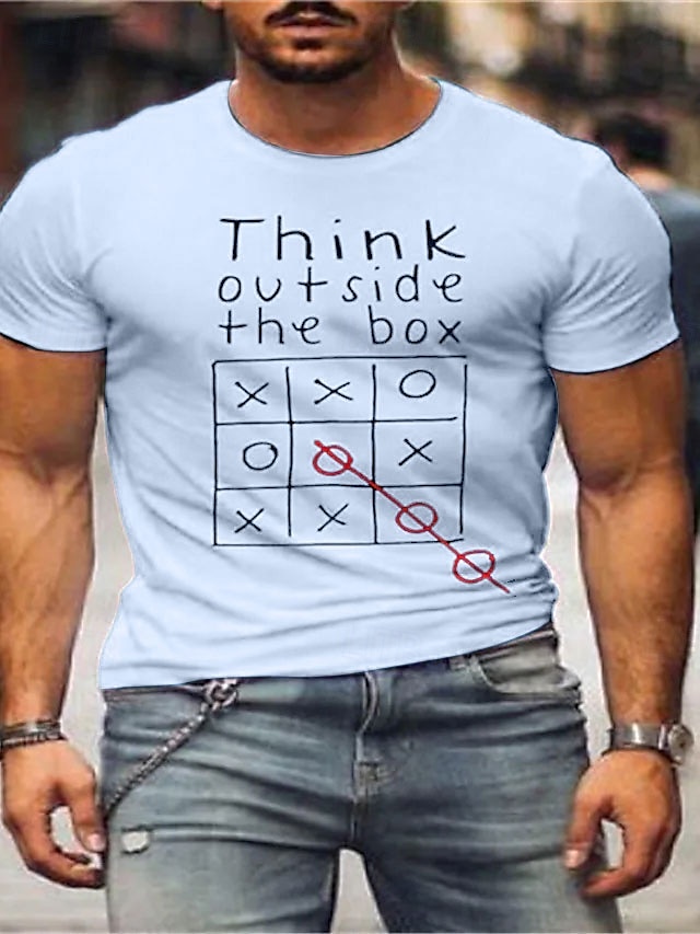 Homens Letra Camisa Social Camiseta Algodão Manga Curta Gráfico Camisa Preto / Vermelho Branco Vermelho Camiseta confortável Rua Esportes Roupas de estilistas de 2025 por $15.99 –P6