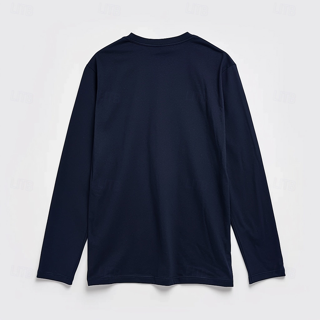 Férfi Hosszú ujj Terített nyak Tömör szín Kötöttáru Napi Crewneck Szabadtéri Hétköznapi Sportruházat Drak Gray Fekete Fehér Férfi felső póló 2025 - $21.99 -P6