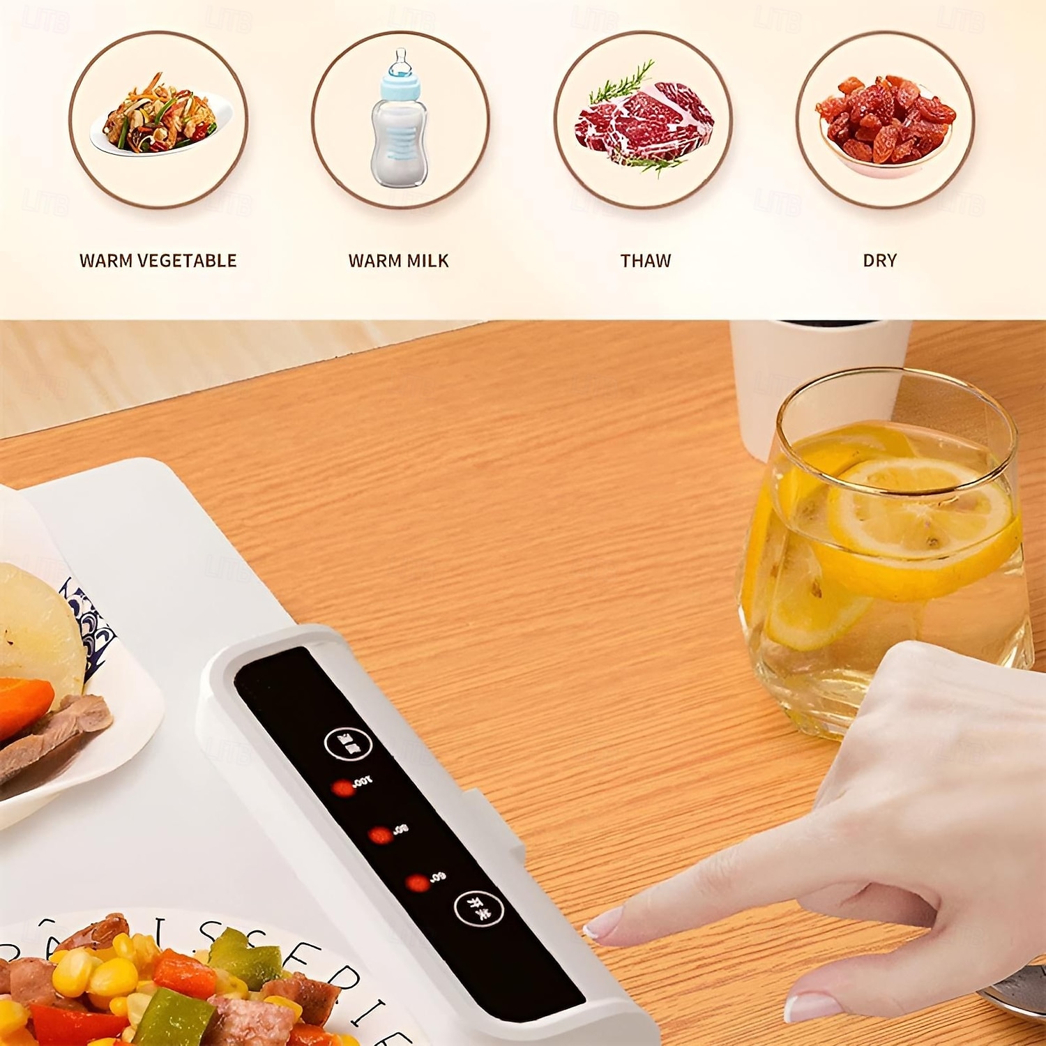 tappetino scaldavivande regolabile scaldavivande vassoio riscaldante elettrico in silicone per alimenti riscaldamento completo della superficie vassoio riscaldante in silicone nanomateriale del 2025 a $59.99 –P6