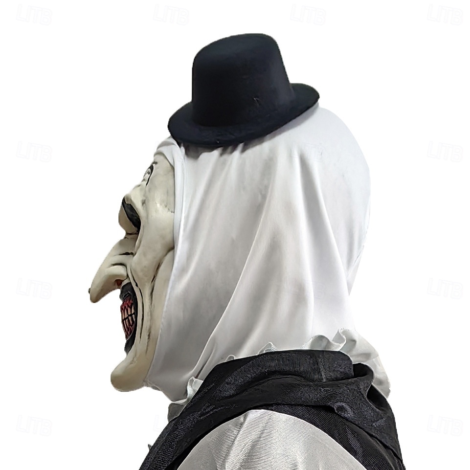 Halloween Kunst der Clown Maske Haloween Figuren Erwachsene Herren Damen Unisex Grusel Gruseliges Kostüm Halloween Karneval Einfaches Karnevalskostüm 2025 - GBP £16 –P4