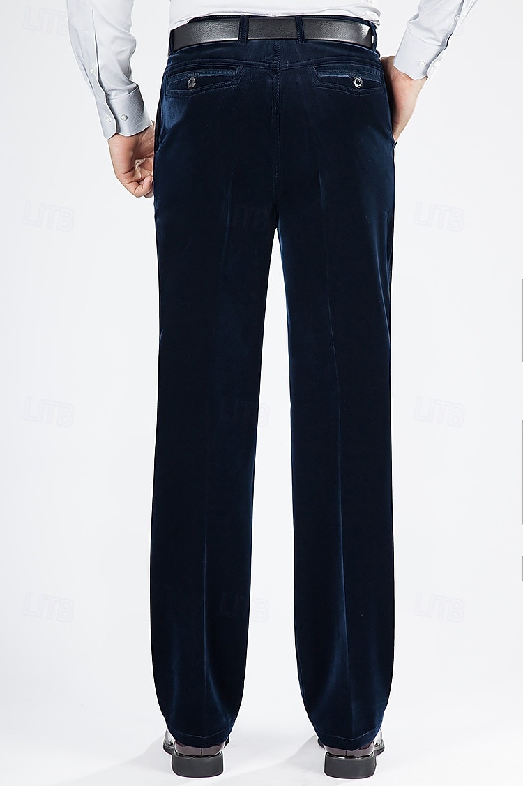 Per uomo pantaloni della tuta Pantaloni di velluto a coste Pantaloni Pantaloni da completo Tasche Liscio Comfort Traspirante Esterno Giornaliero Per uscire Di tendenza Informale Nero Rosso del 2026 a $24.99 –P7