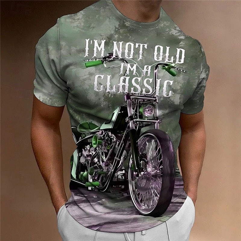 Pánské Grafika Motor Tričko Motocyklové tričko Krátký rukáv tričko 3D tisk Tričkový Košile Vinobraní Módní Designové Venkovní Denní Sport 1 2 3 Jaro léto Oblečení S M L XL 2XL 3XL 2025 - $17.99 –P5