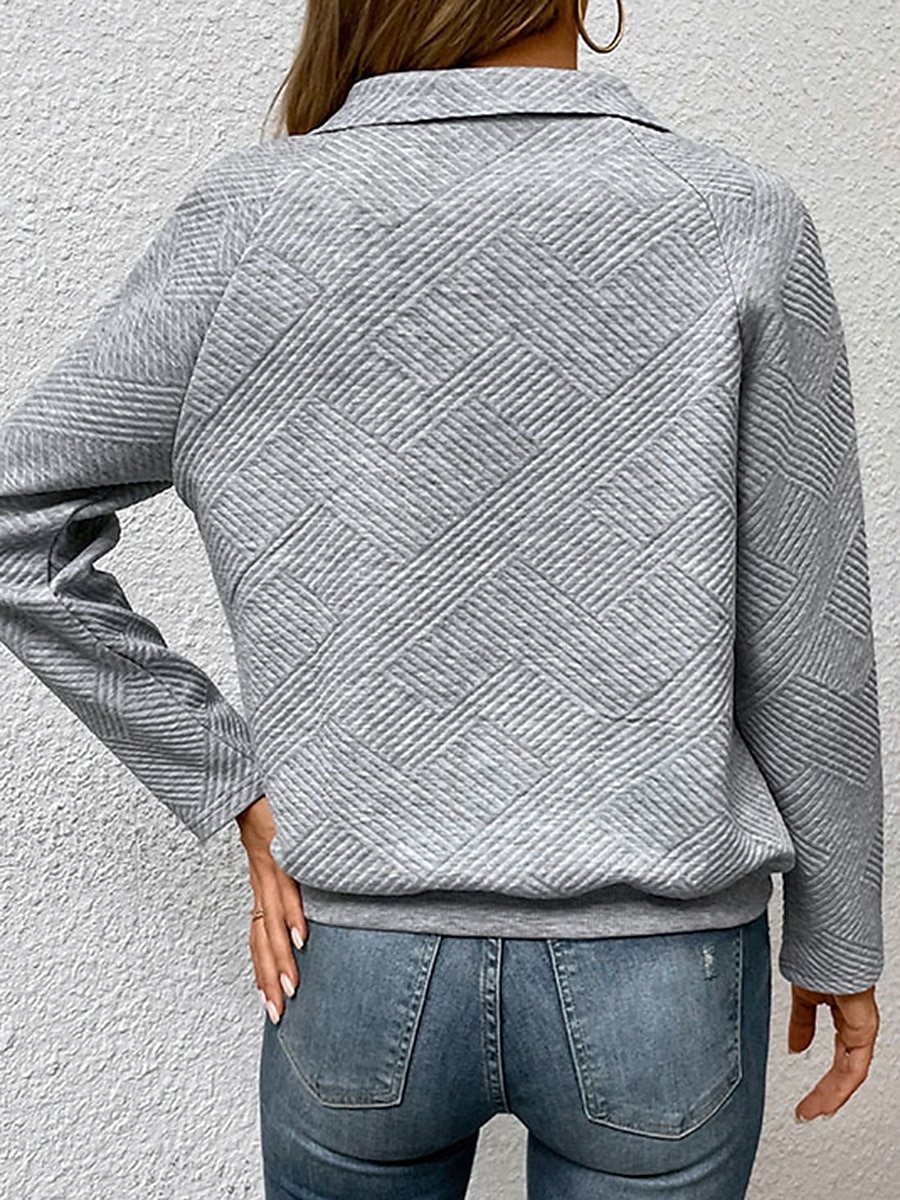 sweat femme col rond manches longues noir vert gris automne hiver de 2025 ? $35.99 –P3