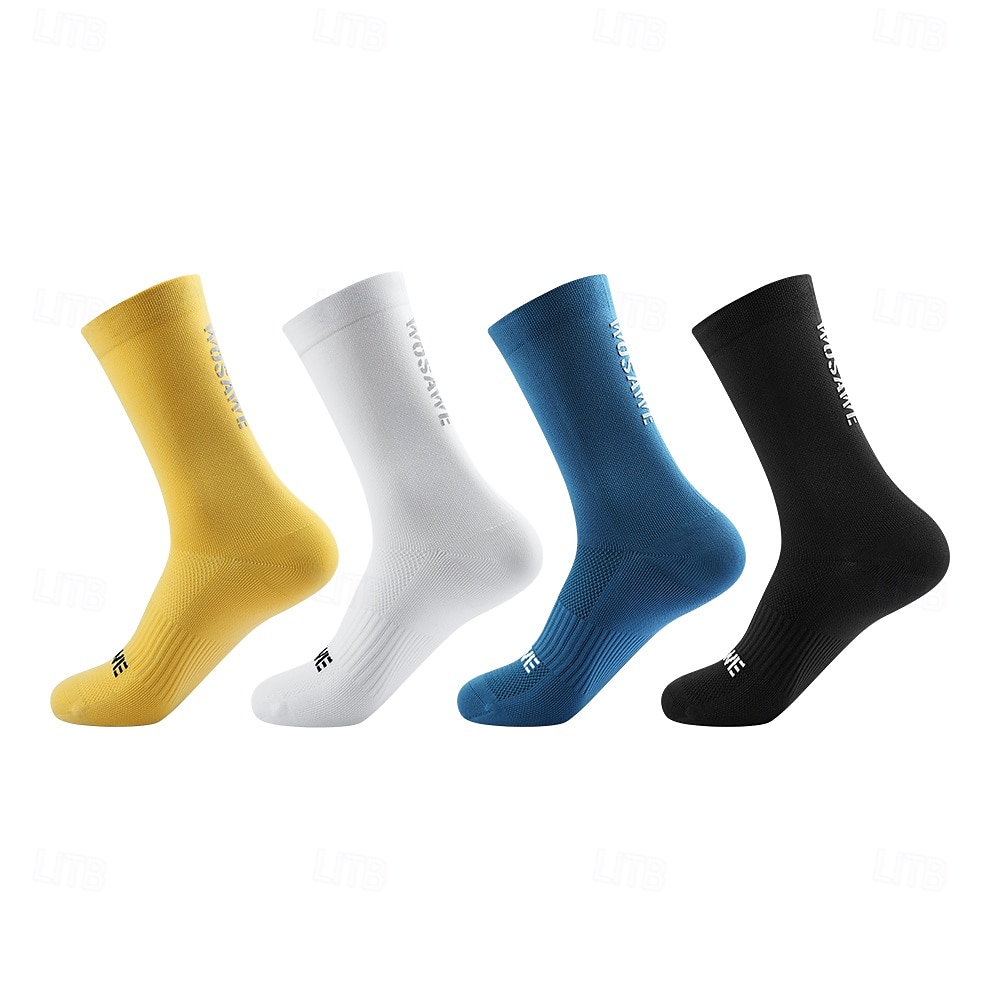 Calcetines deportivos reflectantes para ciclismo Wosawe, calcetines deportivos de ciclismo de carretera hasta la mitad de la pantorrilla, modelos para hombres y mujeres, calcetines de ciclismo de ocio 2025 - $15.49 –P7