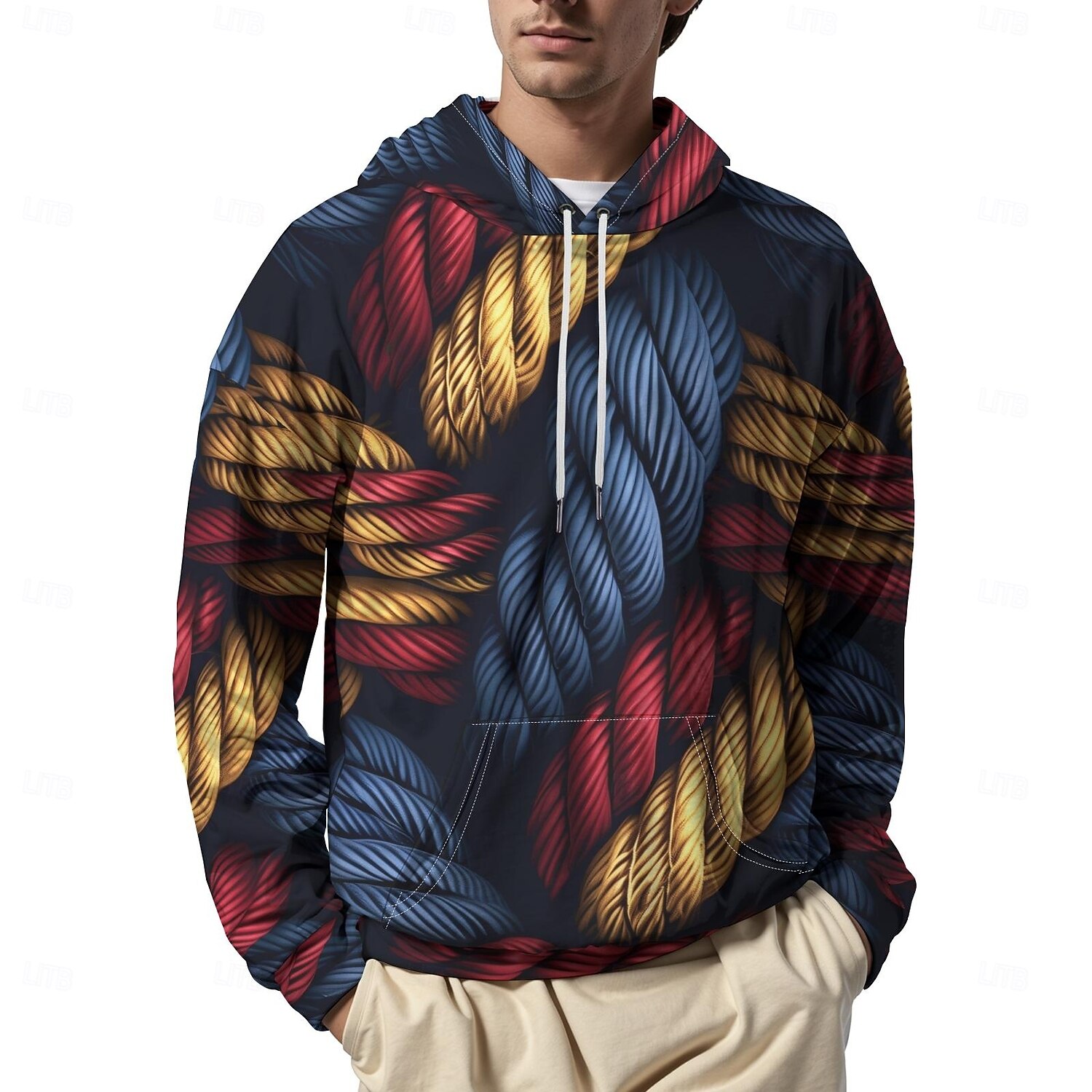 Hombre Graphic Sudadera Sudaderas Sudadera Manga Larga Sudadera con capucha Con Capucha Vacaciones Impresión 3D Vacaciones Deporte Noche Negro Estampado Invierno Primavera & Otoño Diseñador 2025 - $30.99 –P9