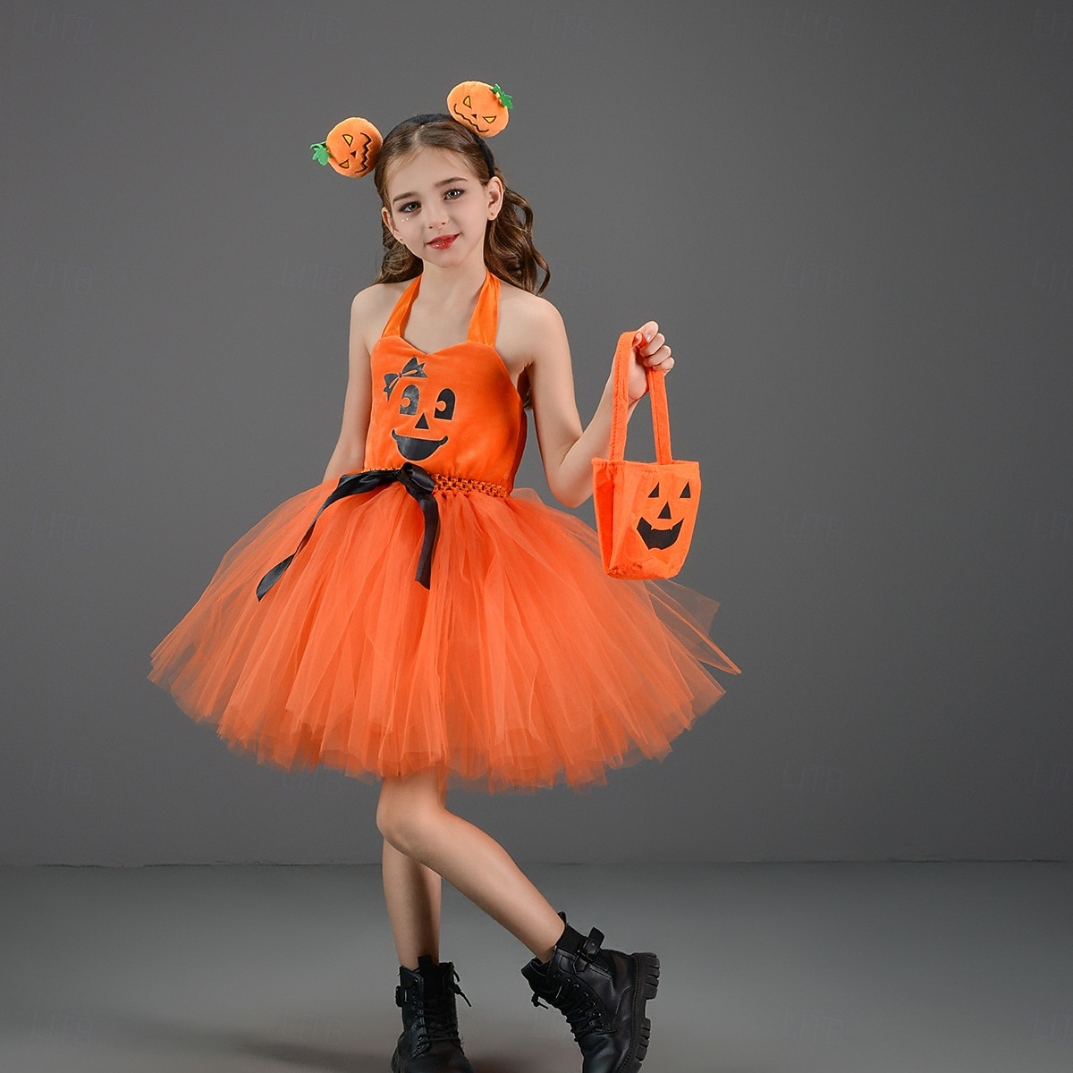 Zucca Halloween Costume Tutu Travestirsi Bambini Ragazze Giornata universale dell'infanzia Mascherata Feste Costumi di Halloween facili Vestirsi del 2025 a $28.99 –P17
