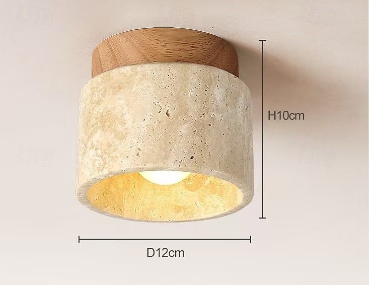 LED Ceiling Lights Warm White 1-Light Japanese Wabi Sabi Hotel Lobby Corridor Close to Ceiling Lighting Creative Restaurant Room Balcony Ceiling Lamp Fixtures 100-265V 2025 - $53.99 –P9