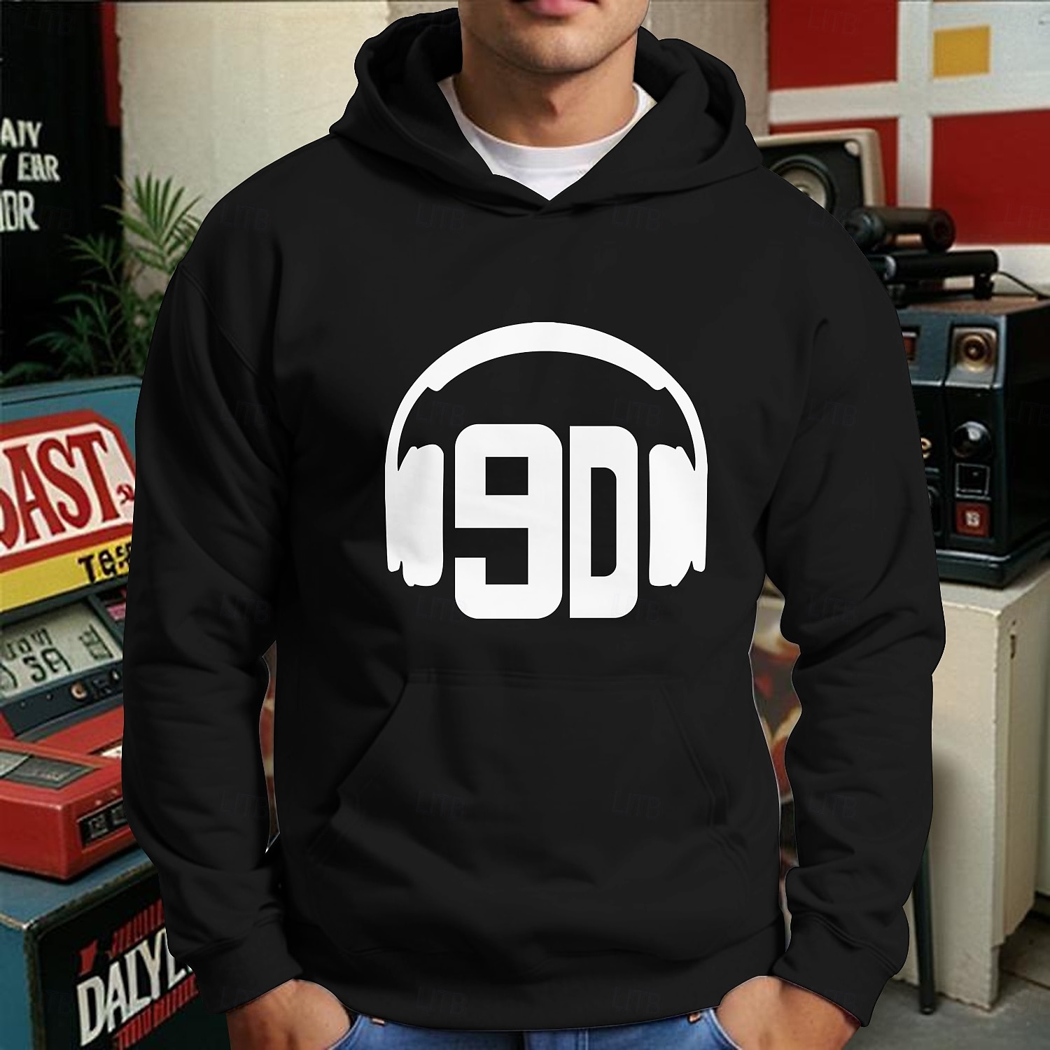 Retro Vintage Hoodie Cotton Blend 70s 80s 90s For Men's Adults' Hot Stamping Party Casual Daily 2025 - $21.99 –P5