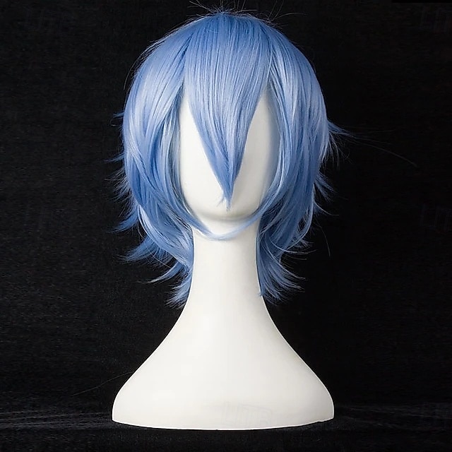 parrucche sintetiche corte anime lisce con frangia, parrucca cosplay per feste in costume anime resistente alle alte temperature per uomini e donne del 2025 a $12.99 –P16