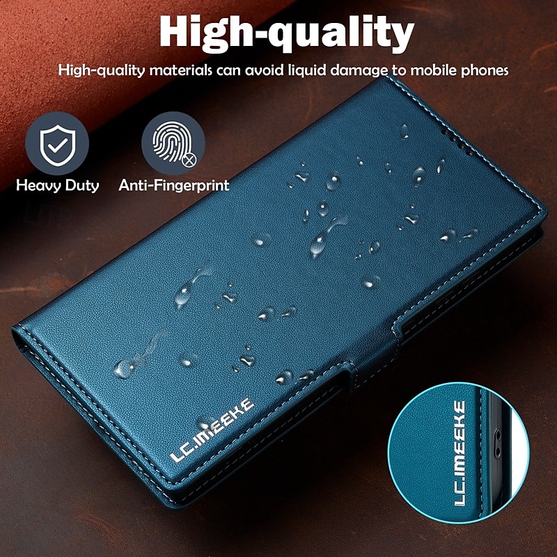 Phone Case For Samsung Galaxy S24 S23 S22 S21 Ultra Plus A55 A35 A25 A15 5G A54 A34 A14 A53 A52 S20 FE S25 Ultra Back Cover Wallet Case with Stand Holder Magnetic Card Slot Retro TPU PU Leather 2025 - $18.99 –P11