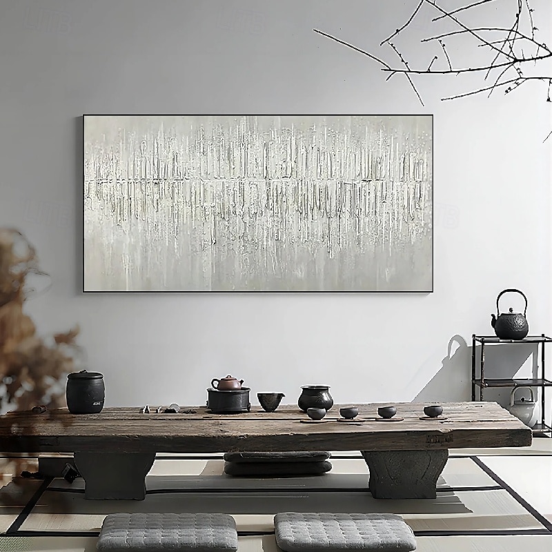 großes 3D-Ölgemälde auf Leinwand, handgemachtes abstraktes Gemälde, handgemachte Wandkunst, botanisches Messergemälde, leichtes Luxus-Ölgemälde für Wohnzimmer, Schlafzimmer, Wanddekoration 2025 - $69.99 –P2