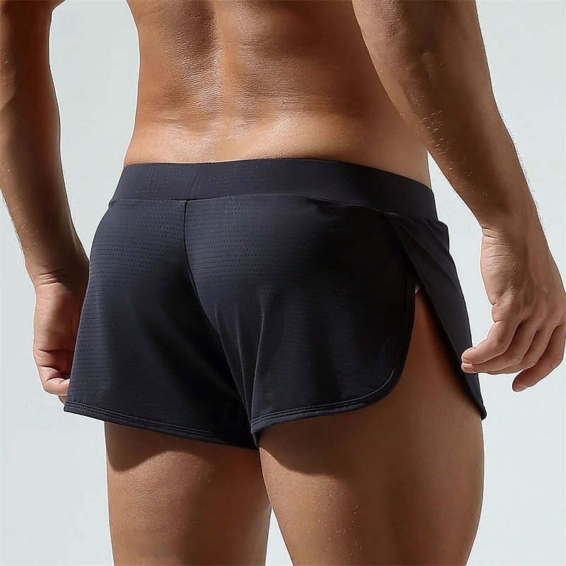 Herren 1 pc Unterwäsche Boxer Boxer-Shorts Nylon Atmungsaktiv Weich Komfortabel Glatt Mittlere Hüfthöhe Weiß Rosa 2025 - $12.99 –P4