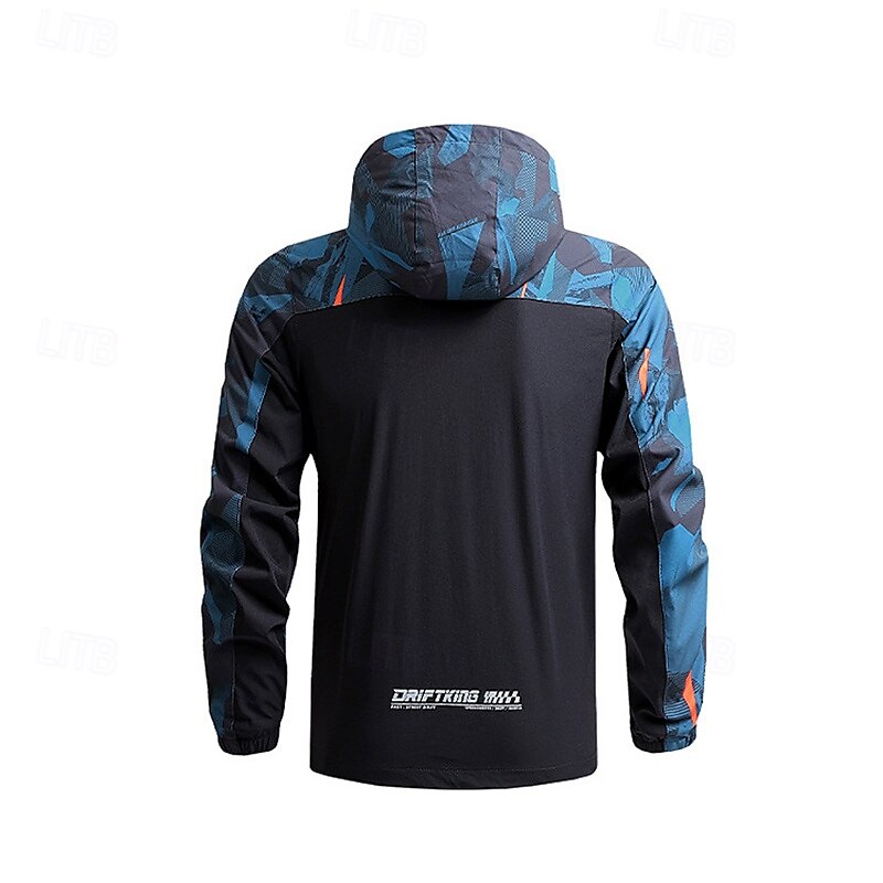 Homens Jaqueta Softshell Jaqueta de Trilha Ao ar livre Côr Camuflagem Proteção Solar A Prova de Vento Secagem Rápida Jaqueta Moletom Zip Completo Viajar Preto Azul Cinzento de 2025 por $42.99 –P3