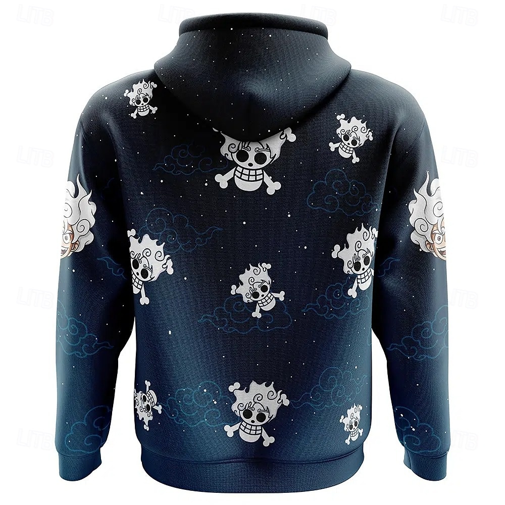 One Piece Monkey D.Rufy Ingranaggio di Rufy 5 Felpa con cappuccio Pullover Manga 3D Tasca frontale Grafica Per Da coppia Per uomo Per donna Per adulto Halloween Carnevale Mascherata Stampa 3D Feste del 2025 a $29.99 –P7