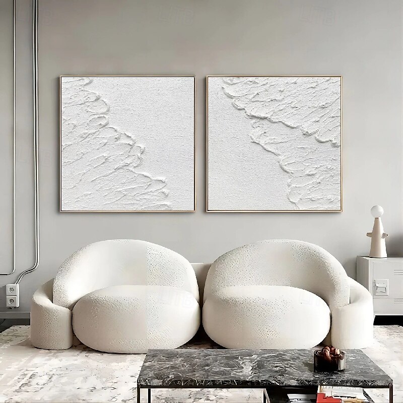 handgemachtes 3D-Ölgemälde auf Leinwand, groß, handgemalt, abstrakt, strukturiert, mit Palettenmesser, Boho-Ölgemälde, Wandkunst, individuelles zeitgenössisches minimalistisches Kunstwerk für 2025 - $125.99 –P4