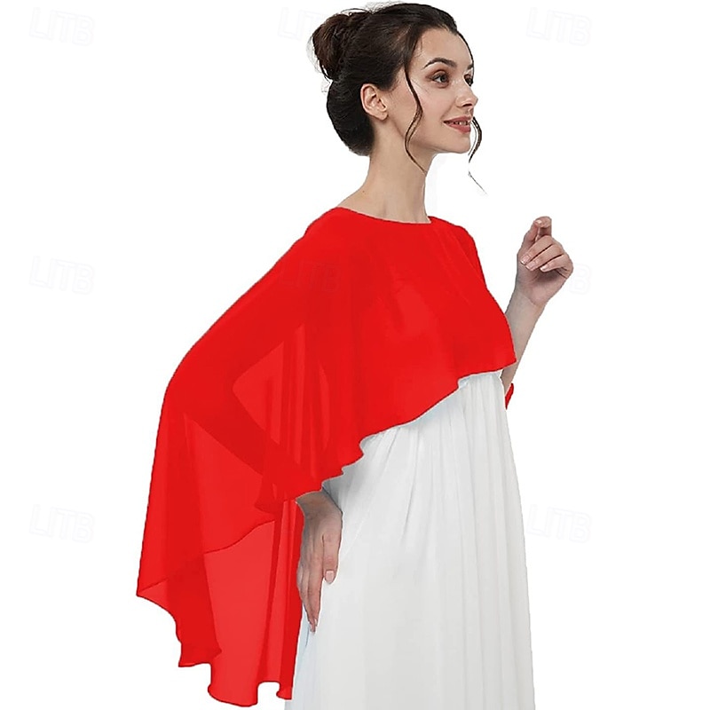 châles et enveloppes transparents pour robes de soirée capes en mousseline de soie pour femmes couverture de mariage douce de 2025 ? $25.99 –P7