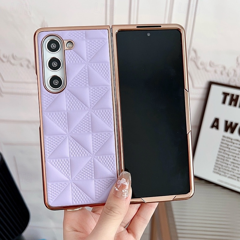 телефон Кейс для Назначение SSamsung Galaxy Z Fold 5 Z Fold 4 Z Fold 3 Кейс на заднюю панель Защита от удара броня Покрытие ПК Кожа PU 2025 - $19.99 –P6