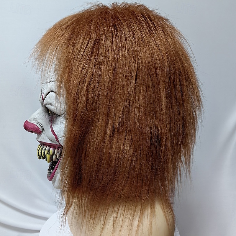 Halloween Pennywise Killer Clown Mask Halloween Props Adults' Men's Women's Unisex Horror Scary Costume Halloween Carnival Easy Carnival Costume 2025 - $30.99 –P5