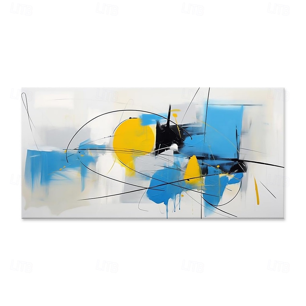 Peinture à l'huile faite à la main, toile murale, décoration moderne abstraite pour salon, décoration de maison, roulée, sans cadre, peinture non étirée de 2026 ? $69.99 –P1