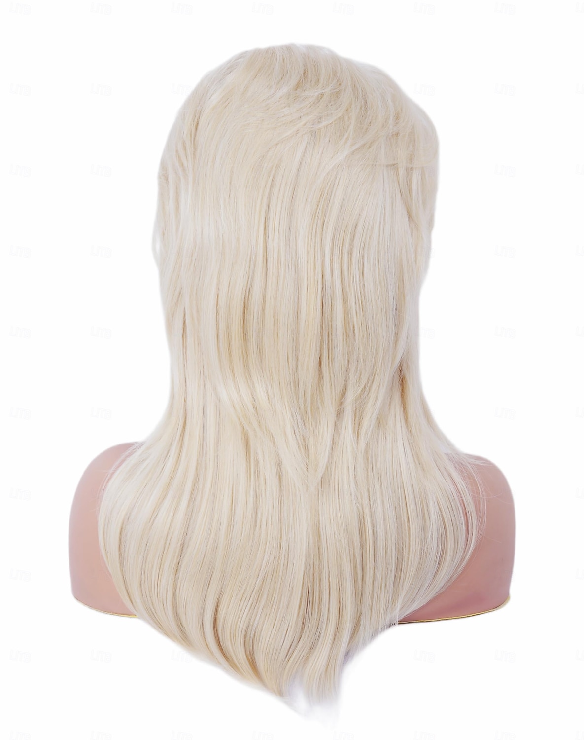 Retro blond lue 50-60-70-tall bikube gull bølgete lue kvinner med pannelugg stor bouffant kostyme-lue karneval fest daglig bruk ikke inkludert briller halloween-luer 2025 - $19.49 –P7