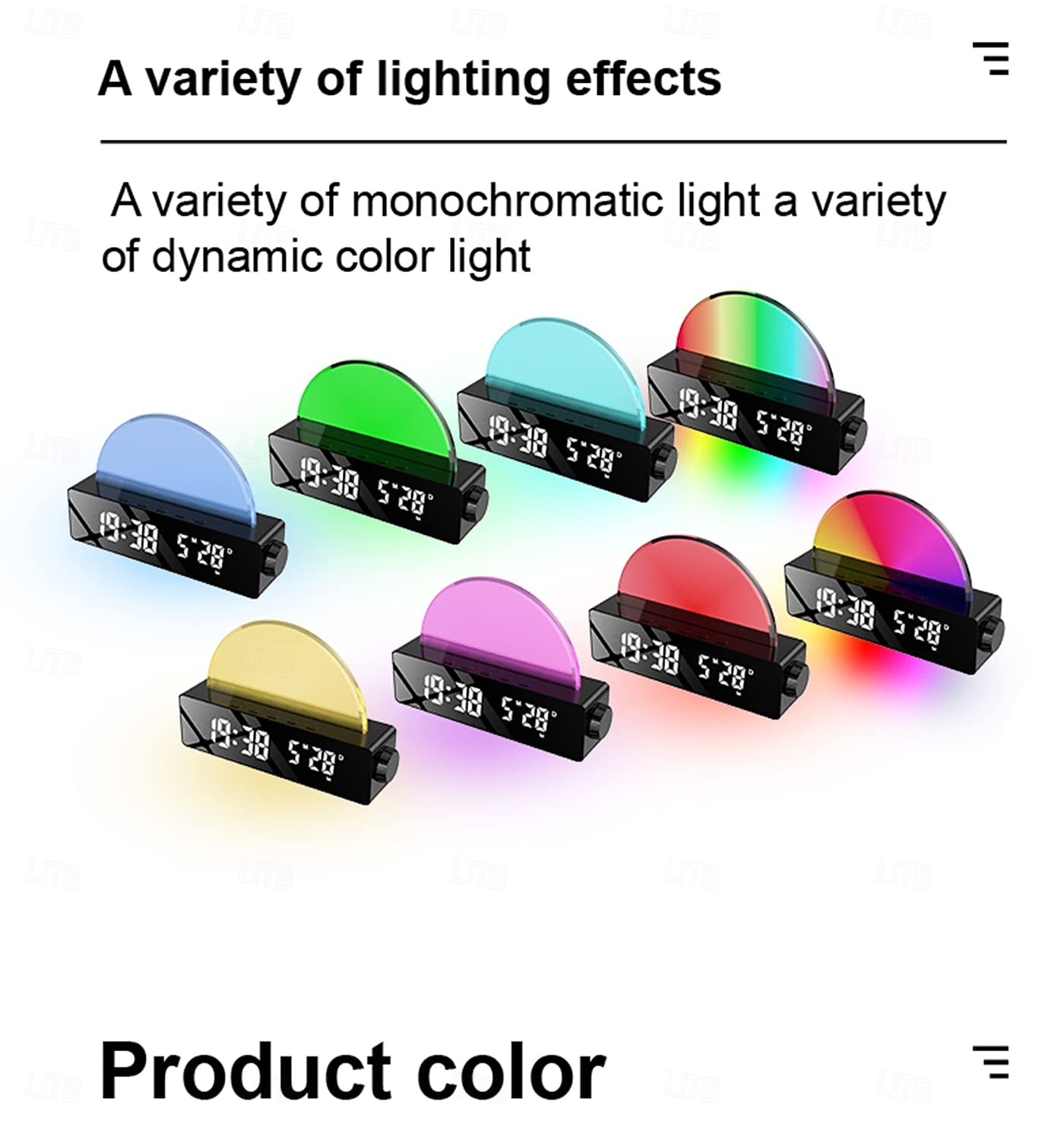 LED Slimme Lamp Zonsopgang Alarmklok Wake Up Licht Dageraad Simulator Bedlamp Multicolor Nachtlamp met USB Oplader 2025 - $34.99 –P7