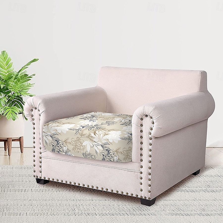 Stretch Floral Seat Cushion Cover Soft Elastic Slipcover for Enhanced Comfort and Furniture Protection 2025 - $9.49 –P6
