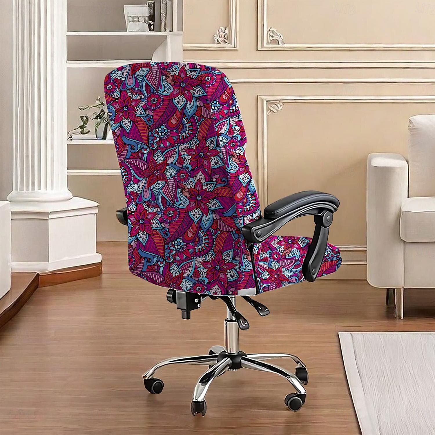 2026年 キッチンチェアカバー 幾何学模様 プリント ポリエステル スリップカバー  コレクション – $21.99 –P3