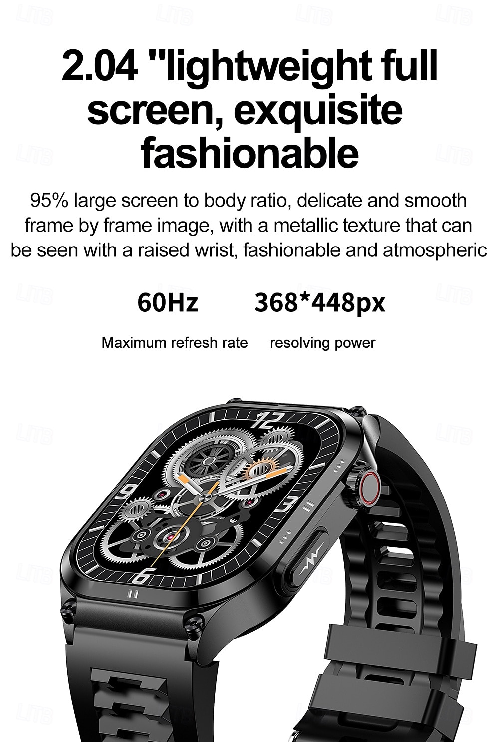 iMosi ET281 Smart Watch 2.04 inch Smartwatch Fitness Running Watch Bluetooth ECG+PPG Temperature Monitoring Pedometer Compatible with Android iOS Women Men Long Standby Hands-Free Calls Waterproof 2025 - $75.99 –P3