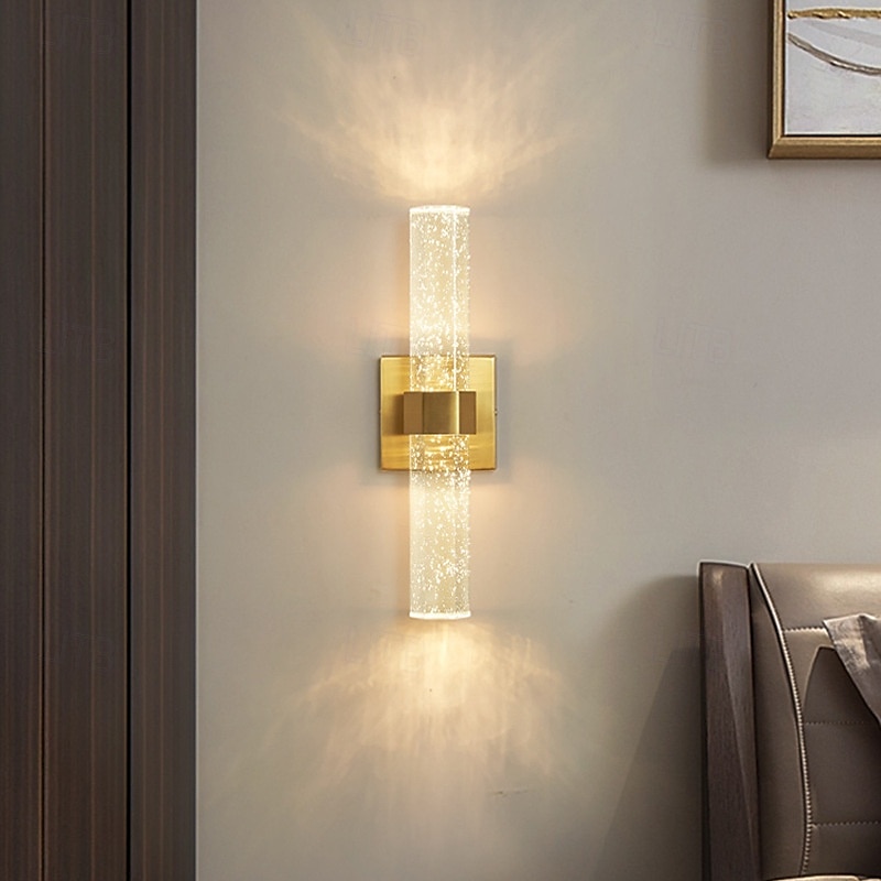 aplice interioare cu led rază caldă 40cm 1w aur aplic de perete de cristal postmodern de vanitate lumini montate pe perete iluminat de perete pentru spălat baie oglindă noptieră aplice de perete 2025 - $116.99 –P1