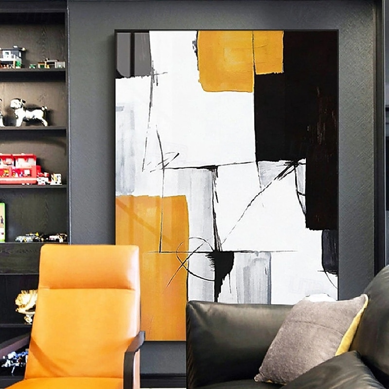 handgemaltes großes pastoses Wandkunst-Textur-Ölgemälde auf Leinwand mit Spachtel - handgemachtes strukturiertes abstraktes Gemälde mit Spachtel - modernes Wandkunst-Gemälde fürs Wohnzimmer 2025 - $108.99 –P5