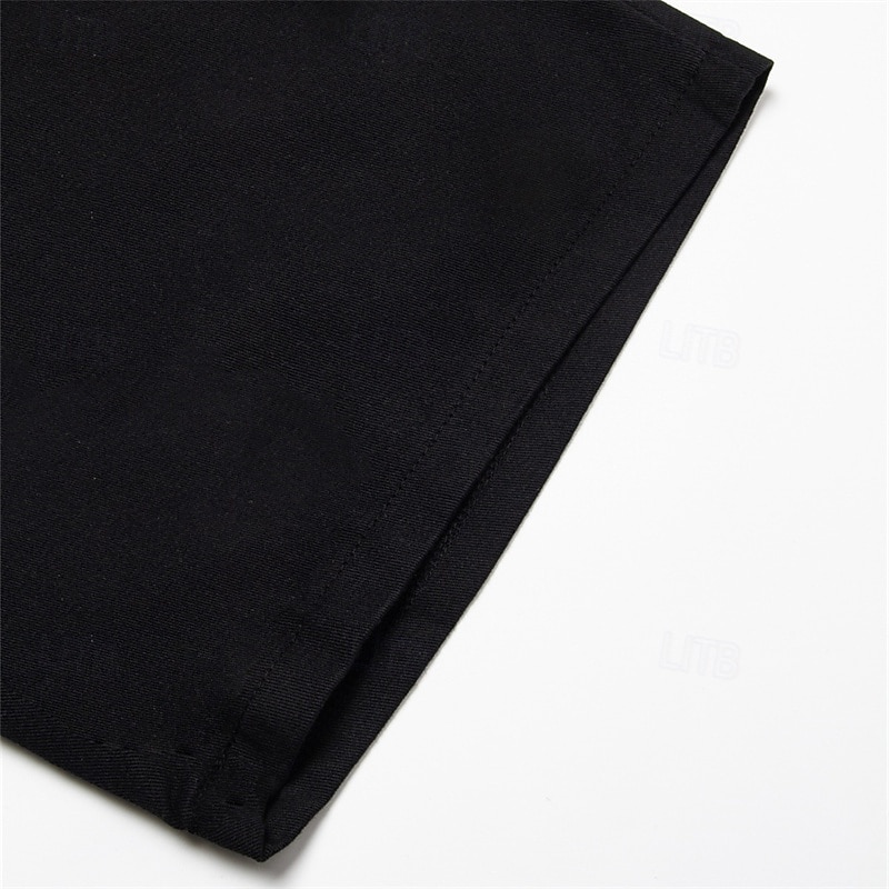 Voor heren Cargoshorts Korte broek Casual korte broek Wandelshorts Zak Trekkoord Elastische taille Effen Kleur Knielengte Buitensporten Hardlopen Streetwear Stijlvol Leger groen Zwart 2025 - $18.99 –P10