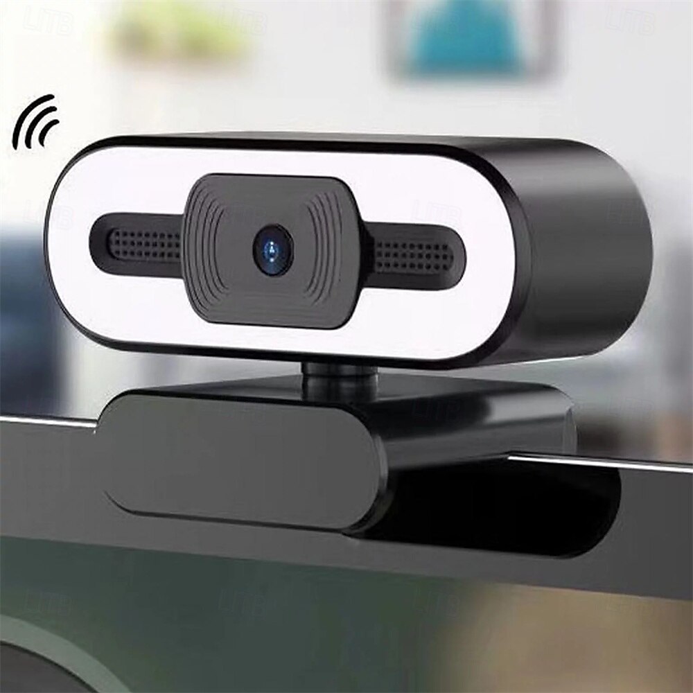 webcam 4k full hd met ring fill light laptop pc computer live broadcast video webcam met microfoon roterende camera's streaming webcam 2025 - $47.99 –P1