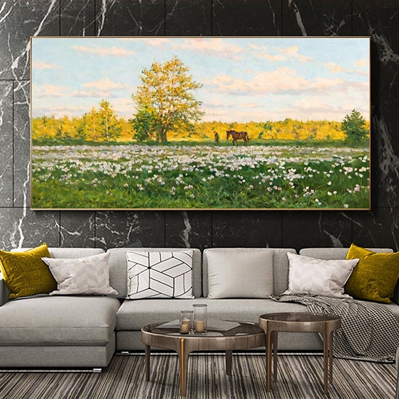 handgemaltes originales buntes Wald-Ölgemälde auf Leinwand, Strukturbäume, Landschaftskunst, abstrakte echte Natur, personalisiertes Wohnwand-Raumdekor 2025 - $133.99 –P10