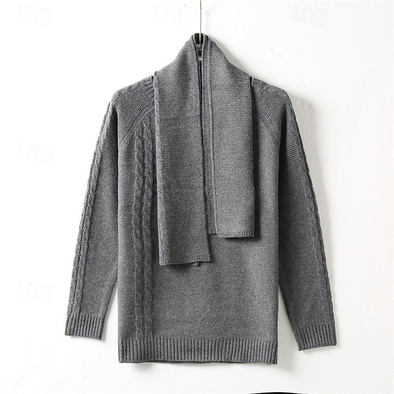 Per uomo Pullover Maglione Maglione lavorato a maglia A coste Maglia Standard Lavorato a maglia Liscio Girocollo Di tendenza Essenziale Da tutti i giorni Appuntamento Abbigliamento Autunno inverno del 2025 a $35.99 –P10