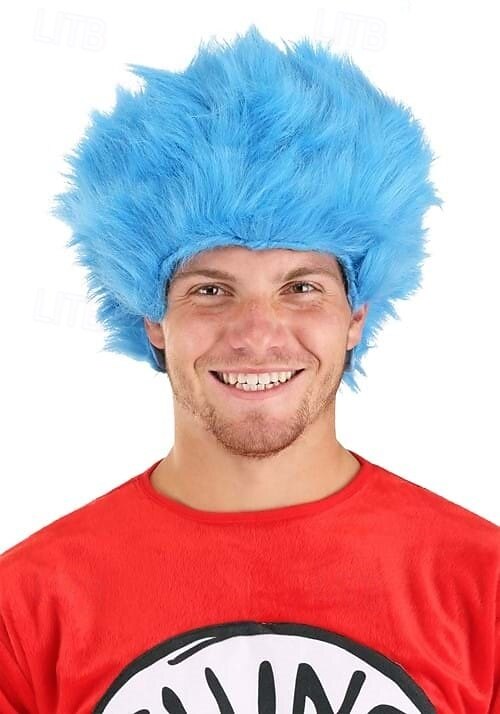 Dr. seuss věc paruka halloween cosplay party paruky 2025 - $17.99 –P1