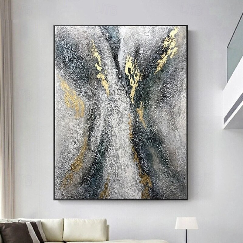 handgefertigte abstrakte Goldgemälde auf Leinwand reichhaltiges handgemaltes strukturiertes Acrylgemälde moderne Wandkunst Ölgemälde handgemaltes Kunstwerk Gemälde für Wohnzimmer Schlafzimmer 2025 - $116.99 –P3