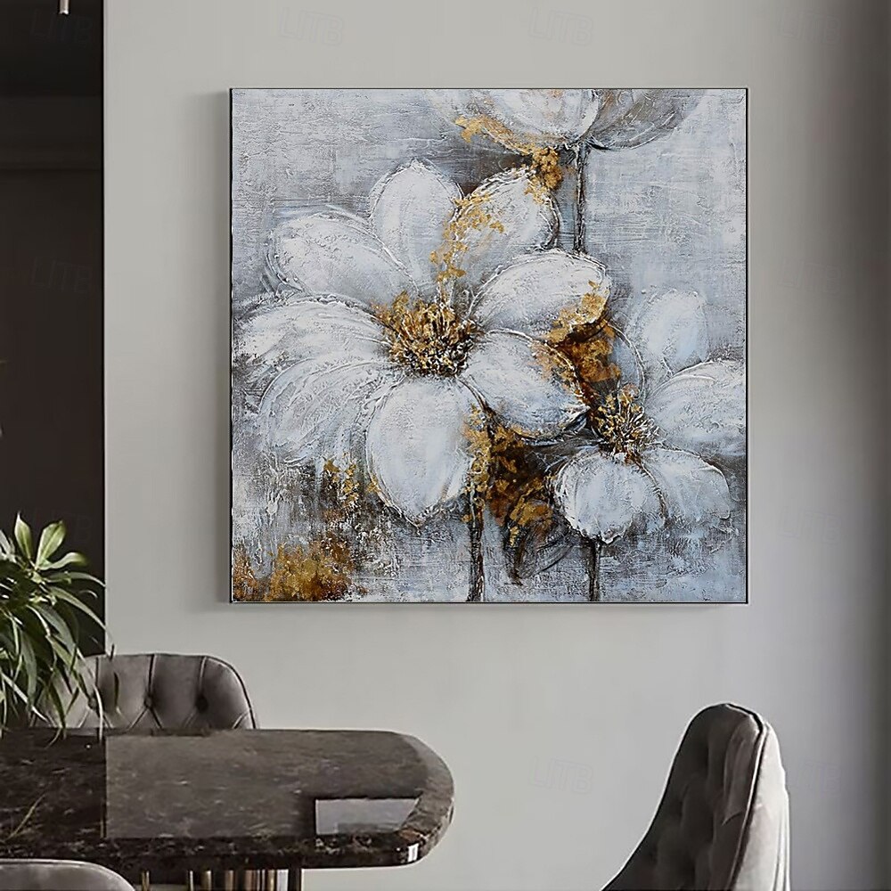 Handmade Oil Painting Canvas Wall Art Decoration Modern Black and White ...