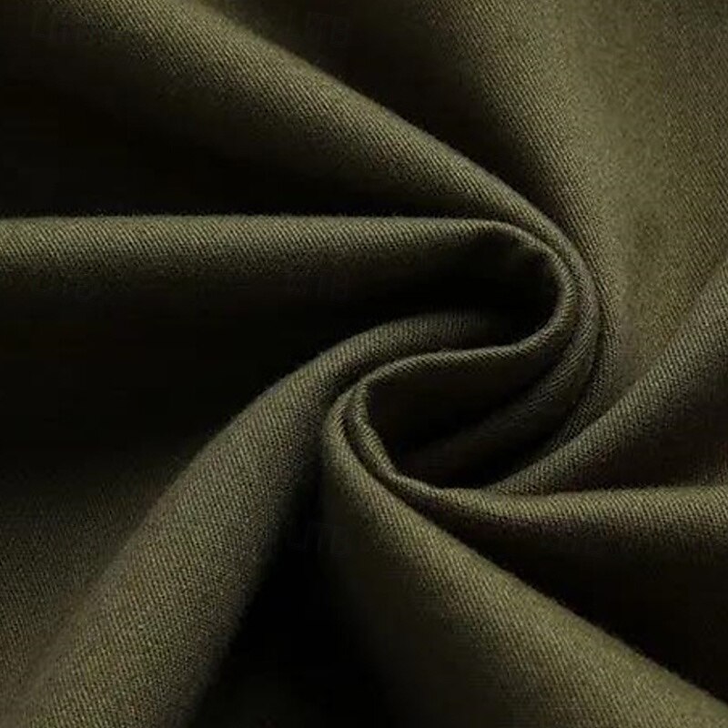 Herren Einsatzjacke übergangsjacke Ausgehen Tasche Ganzjahres Einfach Klassisch Revers Regulär Schwarz Khaki Armeegrün Jacken 2025 - $57.99 –P11