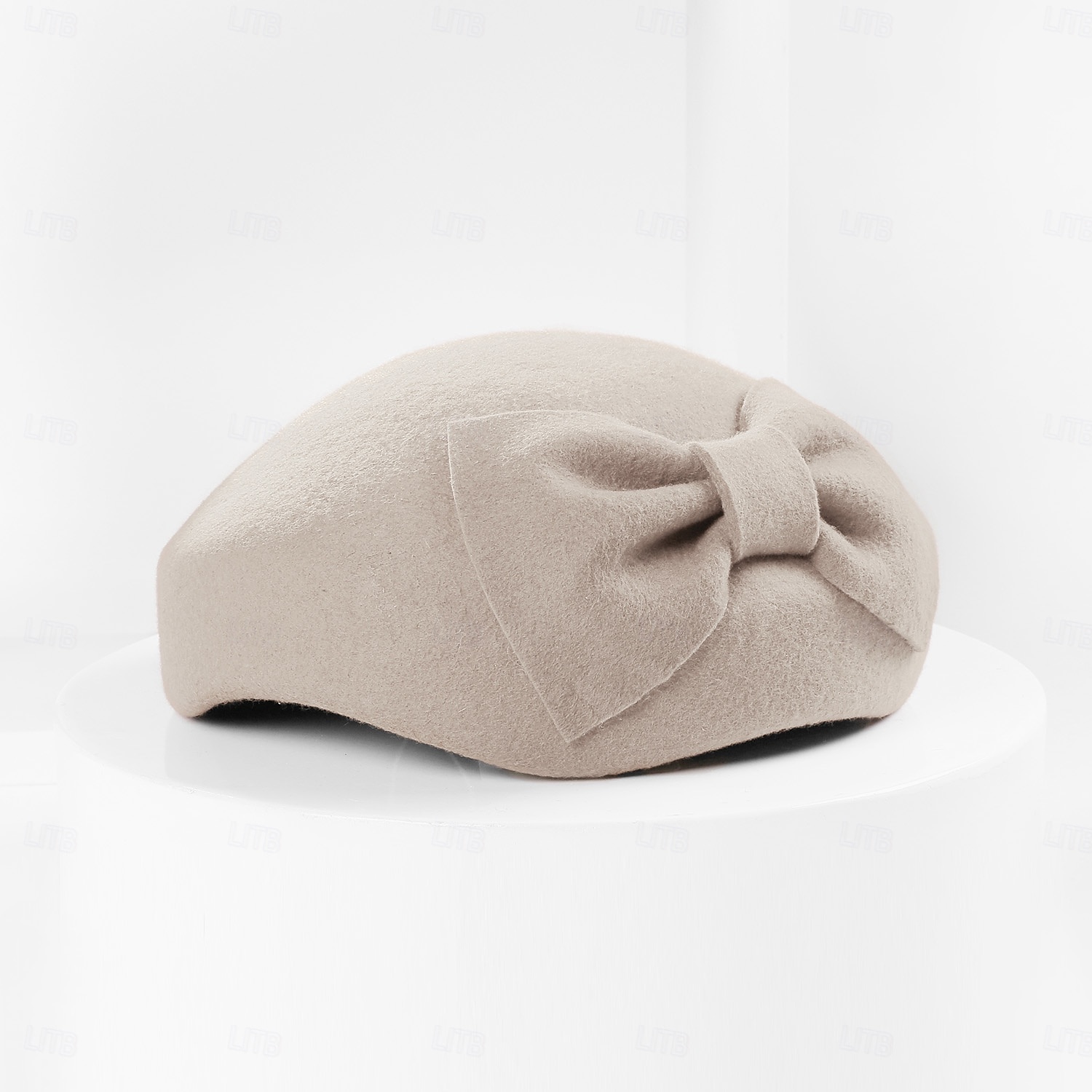 Hats 100% Wool Beret Hat Saucer Hat Wedding Tea Party Elegant Wedding With Bowknot Pure Color Headpiece Headwear 2025 - $39.99 –P13