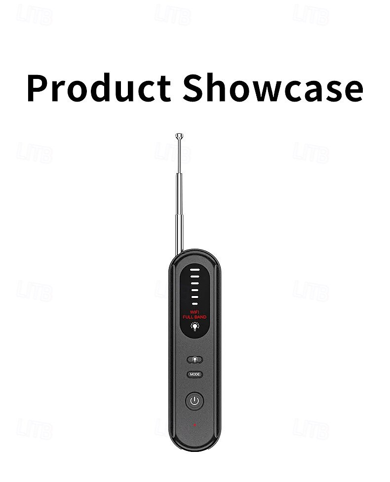 verborgen camera detector afluisterapparaat tracker anti-spion elektronisch signaal 5 niveaus gevoeligheid draadloze signaalscanner voor thuis 2025 - $39.99 –P4