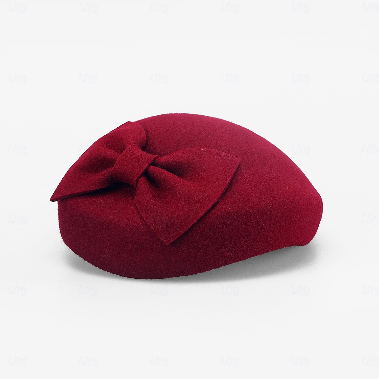 Hats 100% Wool Beret Hat Saucer Hat Wedding Tea Party Elegant Wedding With Bowknot Pure Color Headpiece Headwear 2025 - $39.99 –P16