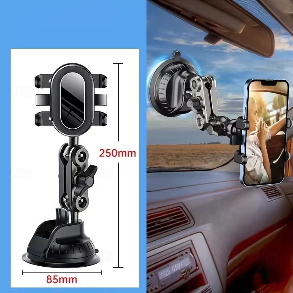 suporte para telefone de carro gravação de vídeo braço mágico universal sucção suporte para telefone de carro montagem pára-brisa janela vidro tiro de 2025 por $32.99 –P4