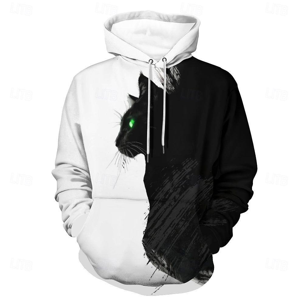 Homme Sweat à capuche Sweats à Capuche Sweat-shirt Sweat à capuche manche longue Sweat à capuche Capuche Mode 3D effet Vacances Vêtement de rue Noir Imprimé Hiver Printemps & Automne Designer de 2025 ? $30.99 –P5
