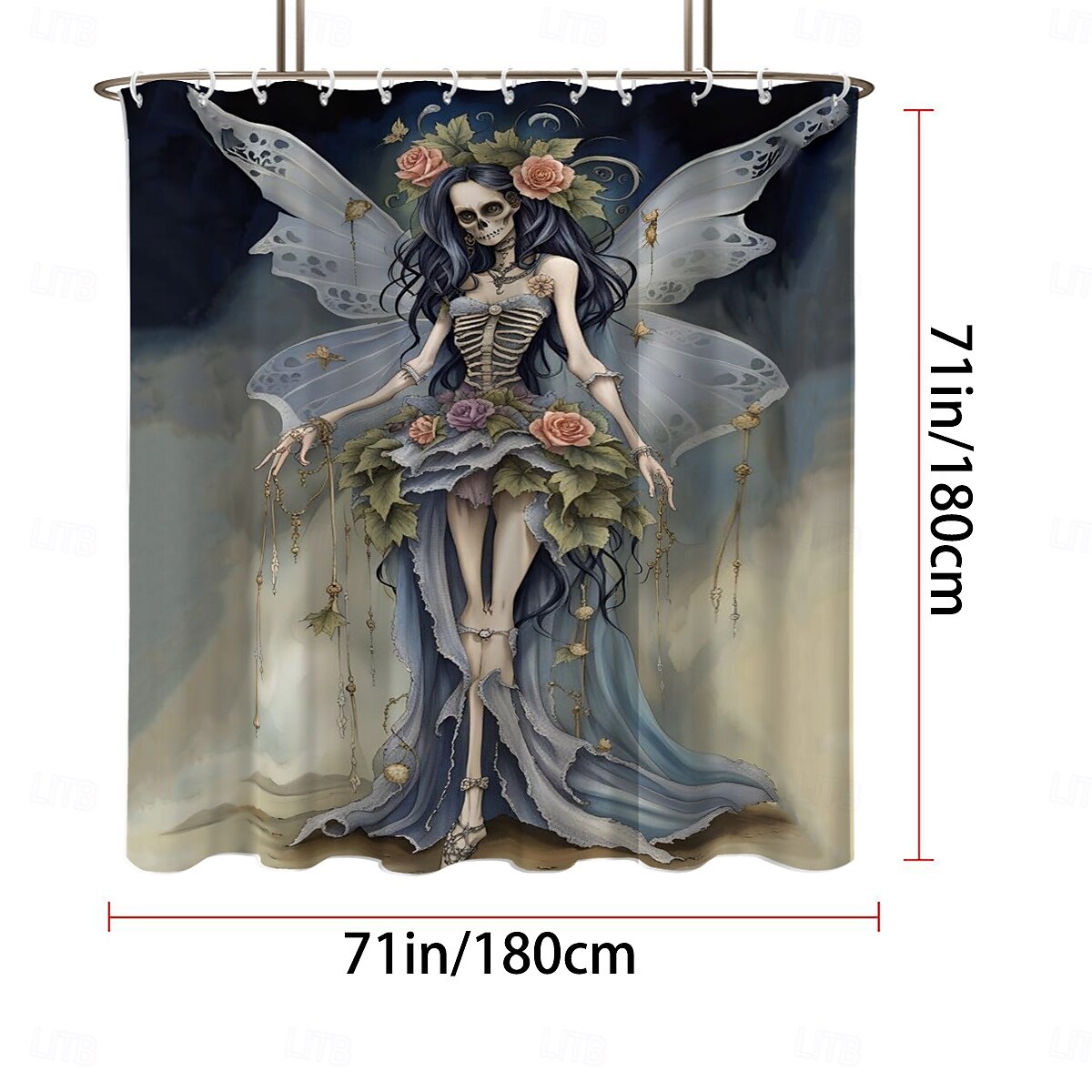 Duschvorhänge & Ringe Silber Moderne Polyester Wasserdicht 2025 - $23.99 –P14