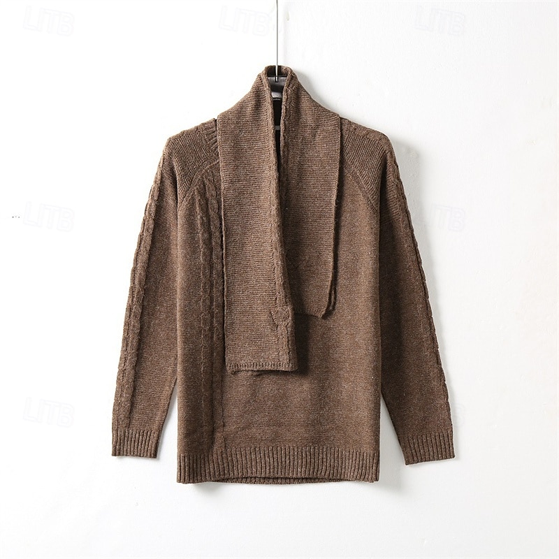 Per uomo Pullover Maglione Maglione lavorato a maglia A coste Maglia Standard Lavorato a maglia Liscio Girocollo Di tendenza Essenziale Da tutti i giorni Appuntamento Abbigliamento Autunno inverno del 2025 a $35.99 –P6