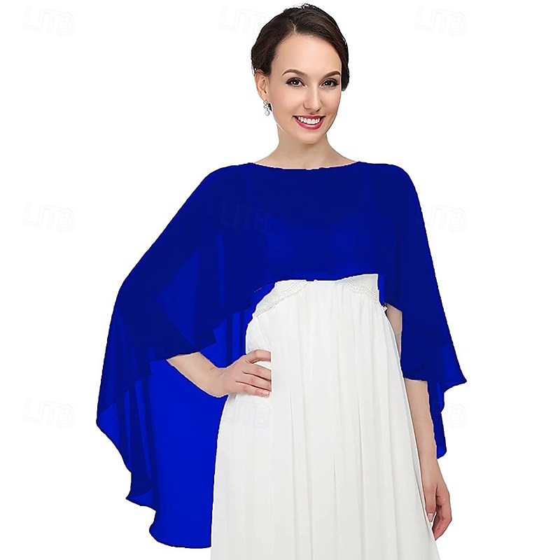 châles et enveloppes transparents pour robes de soirée capes en mousseline de soie pour femmes couverture de mariage douce de 2025 ? $25.99 –P14