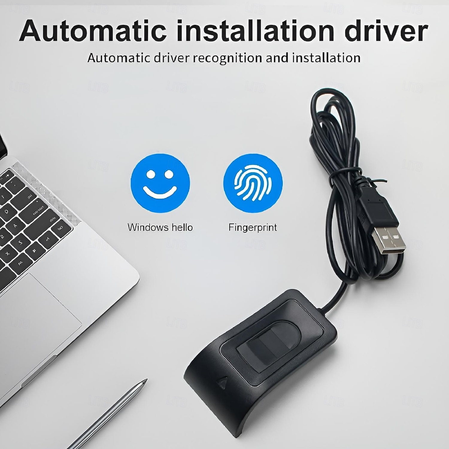 USB Fingerprint Reader Fingerprint for Windows 10/11 Windows Hello Plug-and-Play Automatic Driver Installation 2025 - $48.99 –P3