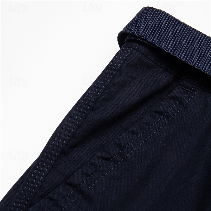Męskie Spodnie cargo Spodnie robocze Przyciąć Multi Pocket Równina Moro Komfort Oddychający Długość do łydki Codzienny Streetwear Sport Moda Kurkuma Czarny Średnio elastyczny 2025 - $25.99 –P3