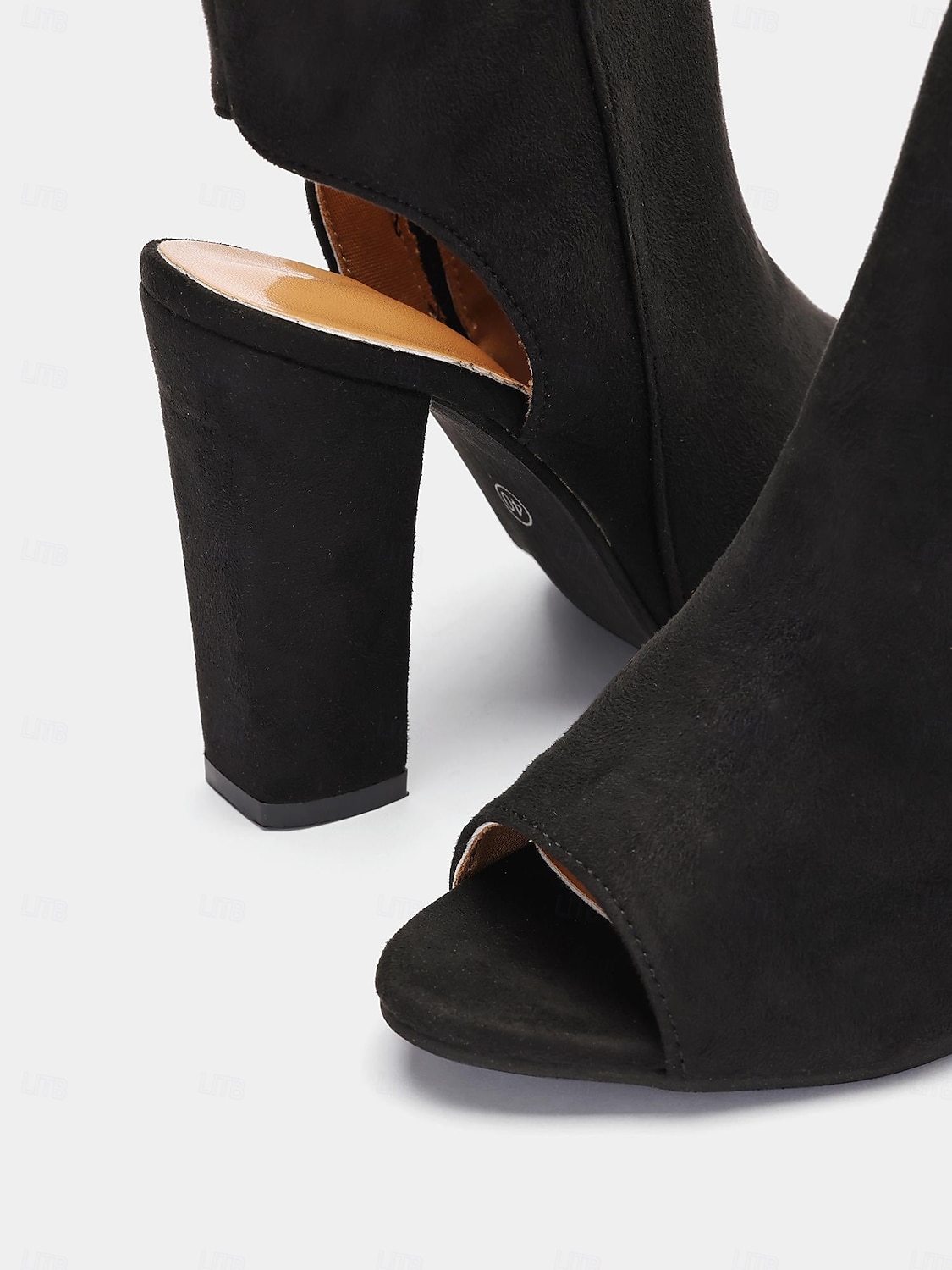 Dámské Boty Denní Kotníkové boty Booties Blokovat patu Palec do špičky Módní Semiš Zip Černá 2025 - $34.99 –P6